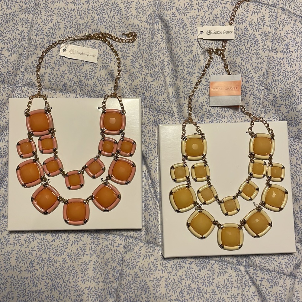 Susan Graver statement necklaces
